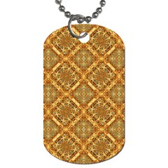 Luxury Check Ornate Pattern Dog Tag (one Side) by dflcprints