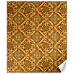 Luxury Check Ornate Pattern Canvas 8  X 10  by dflcprints