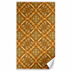 Luxury Check Ornate Pattern Canvas 40  X 72   by dflcprints