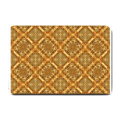 Luxury Check Ornate Pattern Small Doormat  by dflcprints