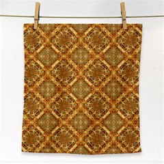 Luxury Check Ornate Pattern Face Towel by dflcprints