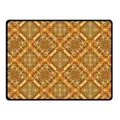 Luxury Check Ornate Pattern Fleece Blanket (small) by dflcprints