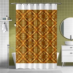 Luxury Check Ornate Pattern Shower Curtain 48  X 72  (small) 