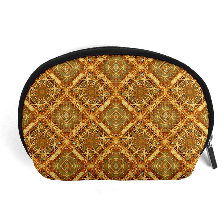 Luxury Check Ornate Pattern Accessory Pouches (Large) 