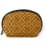 Luxury Check Ornate Pattern Accessory Pouches (Large)  Back