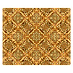 Luxury Check Ornate Pattern Double Sided Flano Blanket (small)  by dflcprints