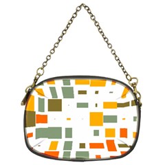 Rectangles And Squares In Retro Colors  	chain Purse (two Sides) by LalyLauraFLM