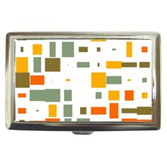 Rectangles And Squares In Retro Colors  			cigarette Money Case by LalyLauraFLM