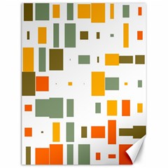 Rectangles And Squares In Retro Colors  			canvas 12  X 16  by LalyLauraFLM