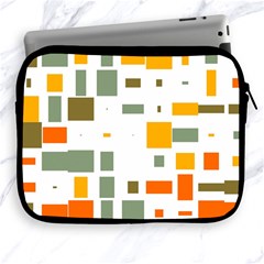 Rectangles And Squares In Retro Colors  			apple Ipad 2/3/4 Zipper Case by LalyLauraFLM