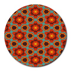 Stars Pattern   			round Mousepad by LalyLauraFLM