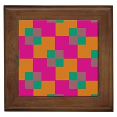 Squares    			framed Tile by LalyLauraFLM