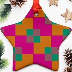 Squares    			ornament (star) by LalyLauraFLM