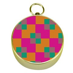 Squares    			gold Compass