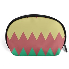 Retro Chevrons     Accessory Pouch by LalyLauraFLM