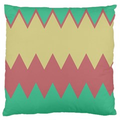 Retro Chevrons     	large Flano Cushion Case (two Sides)