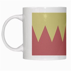 Retro Chevrons     White Mug by LalyLauraFLM