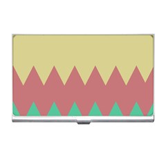 Retro Chevrons     			business Card Holder by LalyLauraFLM