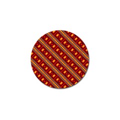 Distorted Stripes And Rectangles Pattern      			golf Ball Marker (4 Pack) by LalyLauraFLM