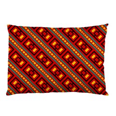 Distorted Stripes And Rectangles Pattern      			pillow Case by LalyLauraFLM