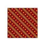 Distorted stripes and rectangles pattern      Satin Bandana Scarf Front