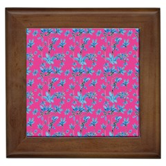 Floral Collage Revival Framed Tiles by dflcprints