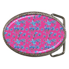 Floral Collage Revival Belt Buckles