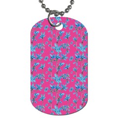 Floral Collage Revival Dog Tag (one Side) by dflcprints