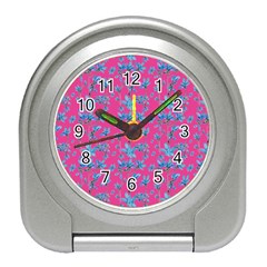 Floral Collage Revival Travel Alarm Clocks by dflcprints