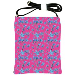 Floral Collage Revival Shoulder Sling Bags by dflcprints