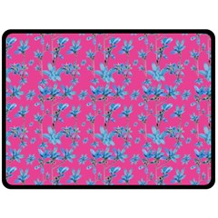 Floral Collage Revival Fleece Blanket (large) 