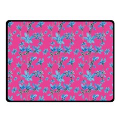 Floral Collage Revival Fleece Blanket (small)