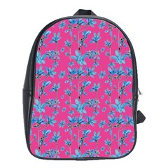 Floral Collage Revival School Bags (xl)  by dflcprints