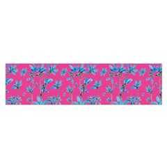 Floral Collage Revival Print Satin Scarf (oblong)