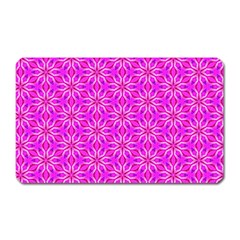 Pink Snowflakes Spinning In Winter Magnet (rectangular) by DianeClancy