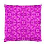 Pink Snowflakes Spinning In Winter Standard Cushion Case (One Side) Front