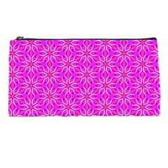 Pink Snowflakes Spinning In Winter Pencil Cases by DianeClancy