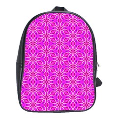 Pink Snowflakes Spinning In Winter School Bags (xl)  by DianeClancy