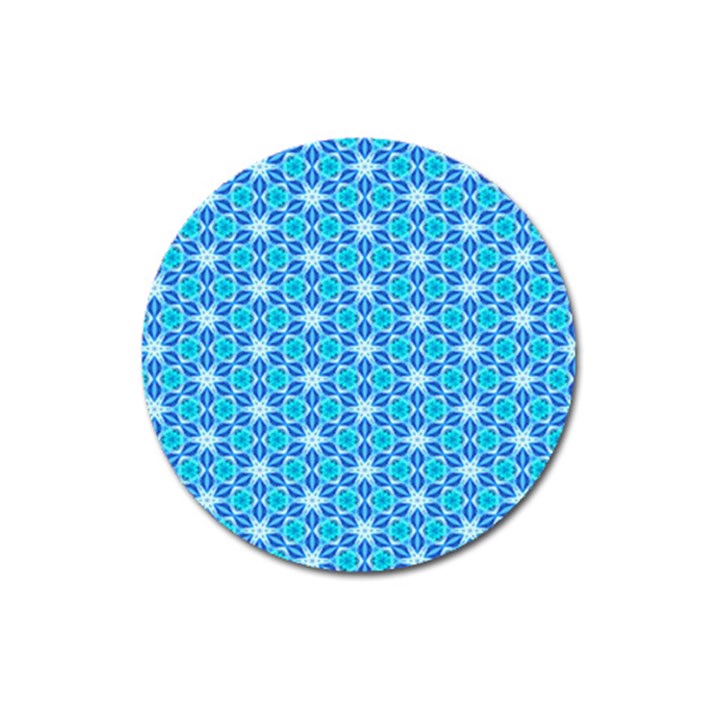 Aqua Hawaiian Stars Under A Night Sky Dance Magnet 3  (Round)