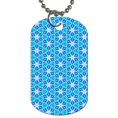 Aqua Hawaiian Stars Under A Night Sky Dance Dog Tag (one Side) by DianeClancy