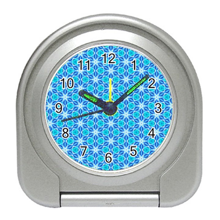 Aqua Hawaiian Stars Under A Night Sky Dance Travel Alarm Clocks