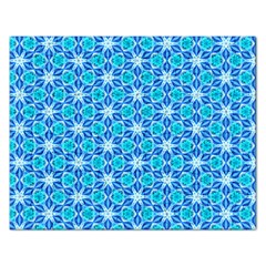 Aqua Hawaiian Stars Under A Night Sky Dance Rectangular Jigsaw Puzzl by DianeClancy