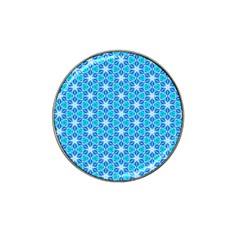 Aqua Hawaiian Stars Under A Night Sky Dance Hat Clip Ball Marker (4 Pack) by DianeClancy