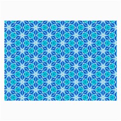 Aqua Hawaiian Stars Under A Night Sky Dance Large Glasses Cloth (2-side) by DianeClancy