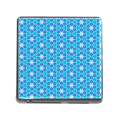 Aqua Hawaiian Stars Under A Night Sky Dance Memory Card Reader (square) by DianeClancy