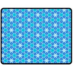 Aqua Hawaiian Stars Under A Night Sky Dance Fleece Blanket (medium)  by DianeClancy