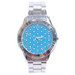 Aqua Hawaiian Stars Under A Night Sky Dance Stainless Steel Analogue Watch by DianeClancy