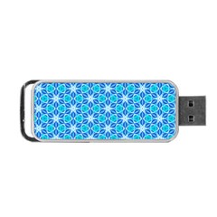 Aqua Hawaiian Stars Under A Night Sky Dance Portable Usb Flash (one Side) by DianeClancy