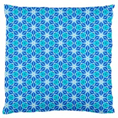 Aqua Hawaiian Stars Under A Night Sky Dance Large Flano Cushion Case (two Sides) by DianeClancy