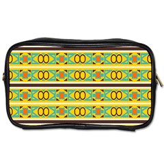 Circles And Stripes Pattern       Toiletries Bag (two Sides) by LalyLauraFLM